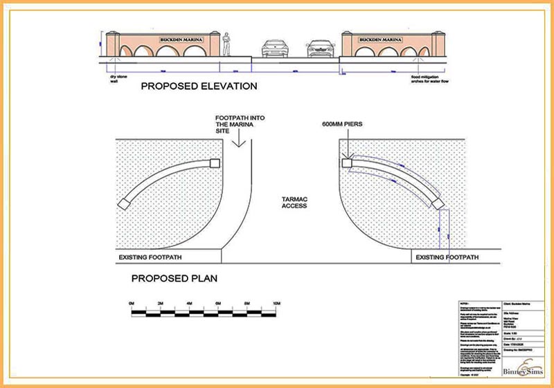Buckden Marina Proposed second entrance